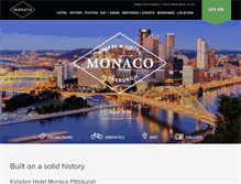 Tablet Screenshot of monaco-pittsburgh.com